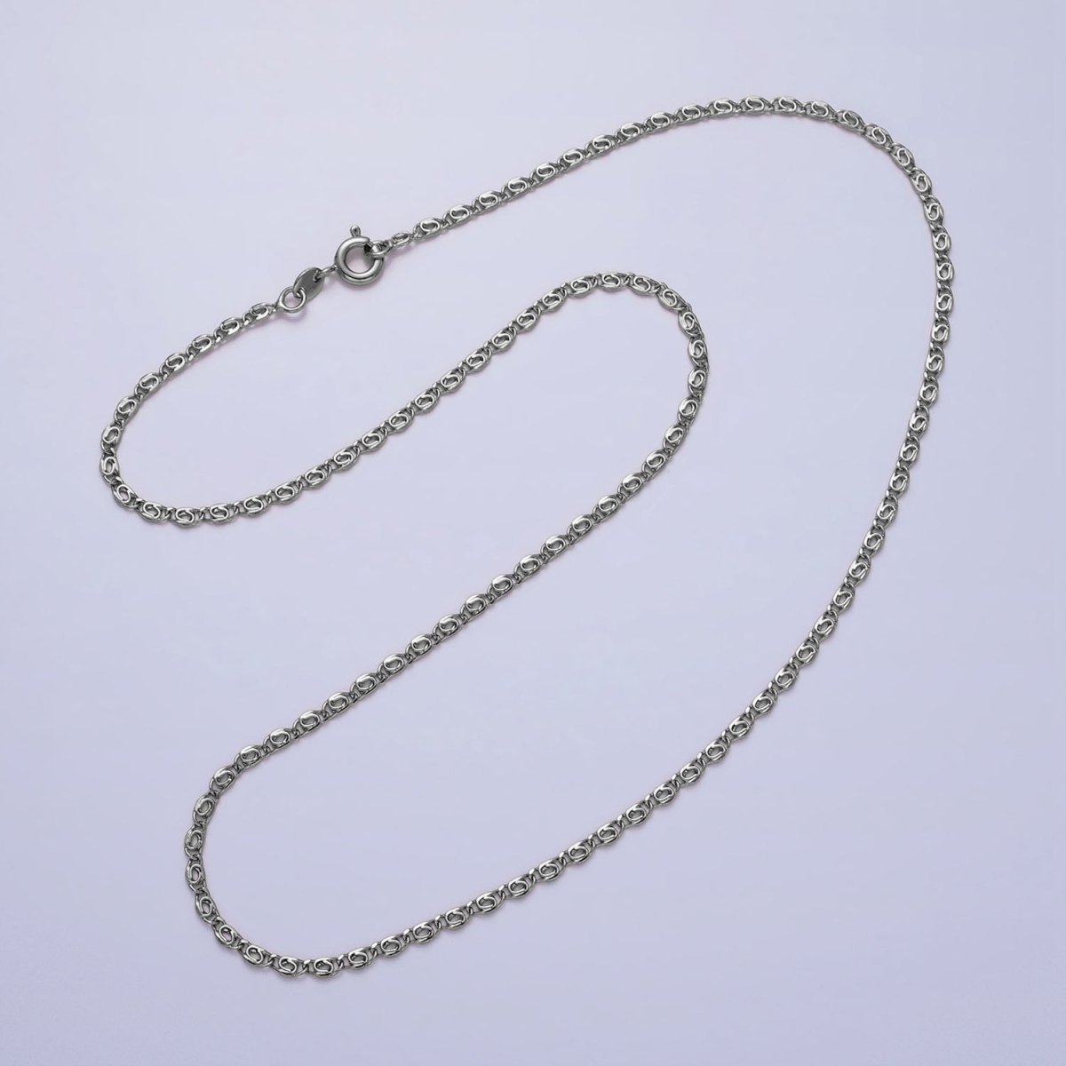 Dainty Scroll Chain Necklace 17.75 inch, 19.6 inch Long Ready to Wear Necklace in 18k Gold Filled | WA-1680 WA-1681 WA-1682 WA-1683 Clearance Pricing - DLUXCA