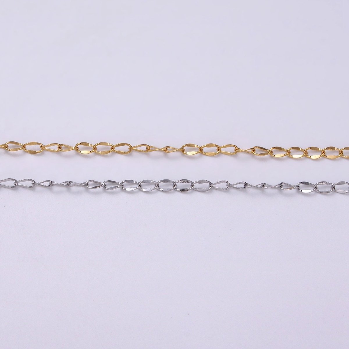 Dainty Silver Cable Chain 2.1mm Unfinished chain by Yard Unique Cable Link Chain | ROLL-1326 Clearance Pricing - DLUXCA