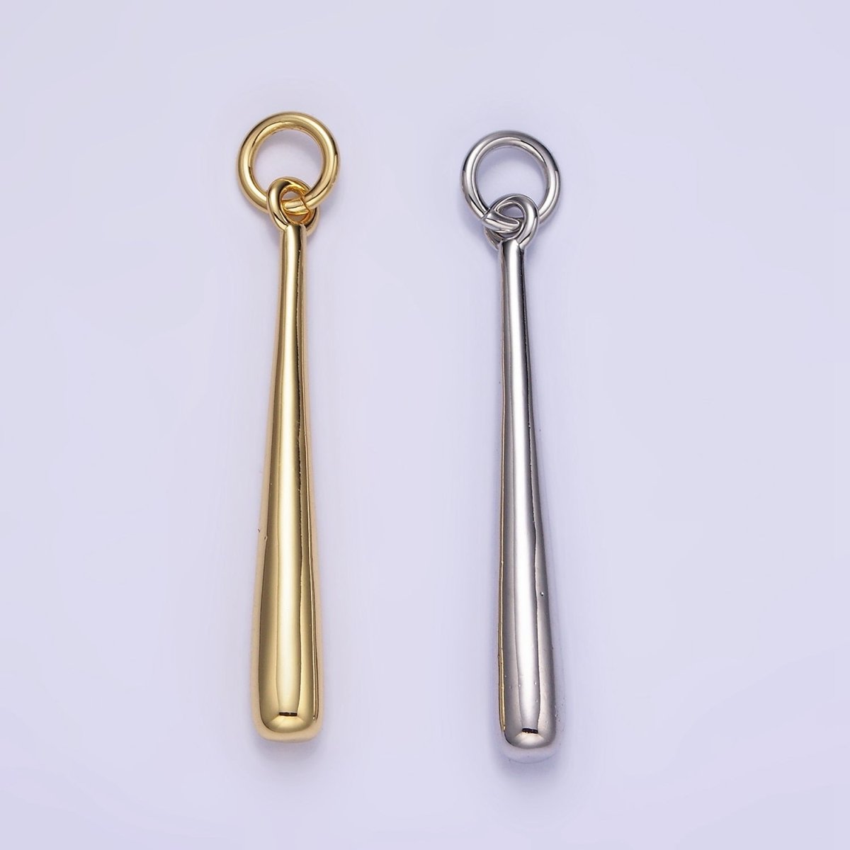 Dainty Slim Long Baseball Stick Charm 14K Gold Filled Charm Pendant | W507 - DLUXCA