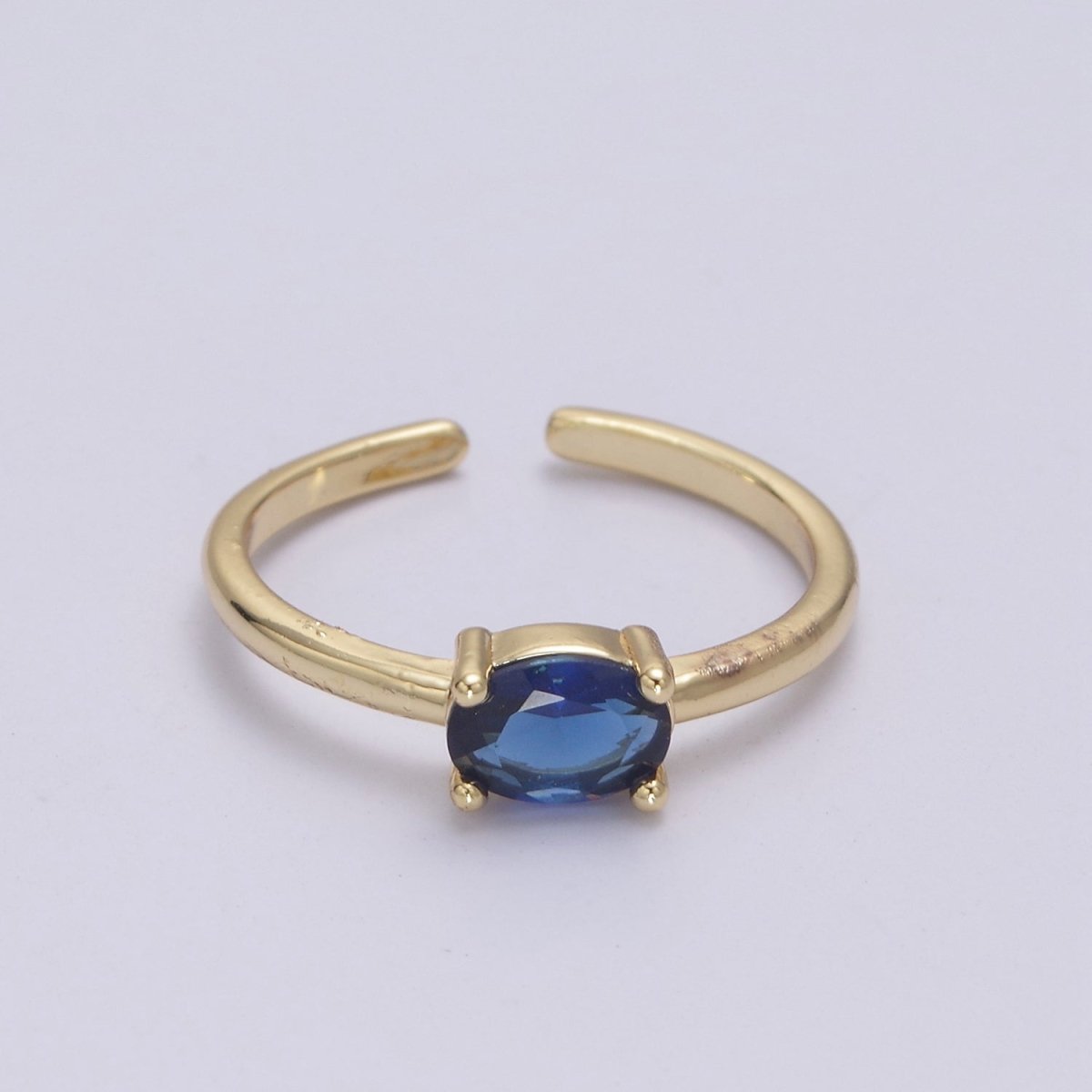 Dainty Solitaire cz Ring For Minimalist Jewelry U-269 ~ U-274 - DLUXCA