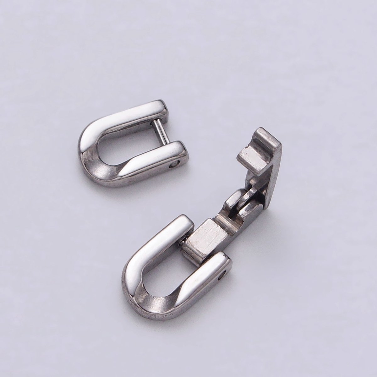 Dainty Stainless Steel Fold Over Clasps Extender Clasp Closure Gold End Caps for Necklace Bracelet Jewelry Component Handmade Supply Z-320 Z-321 - DLUXCA