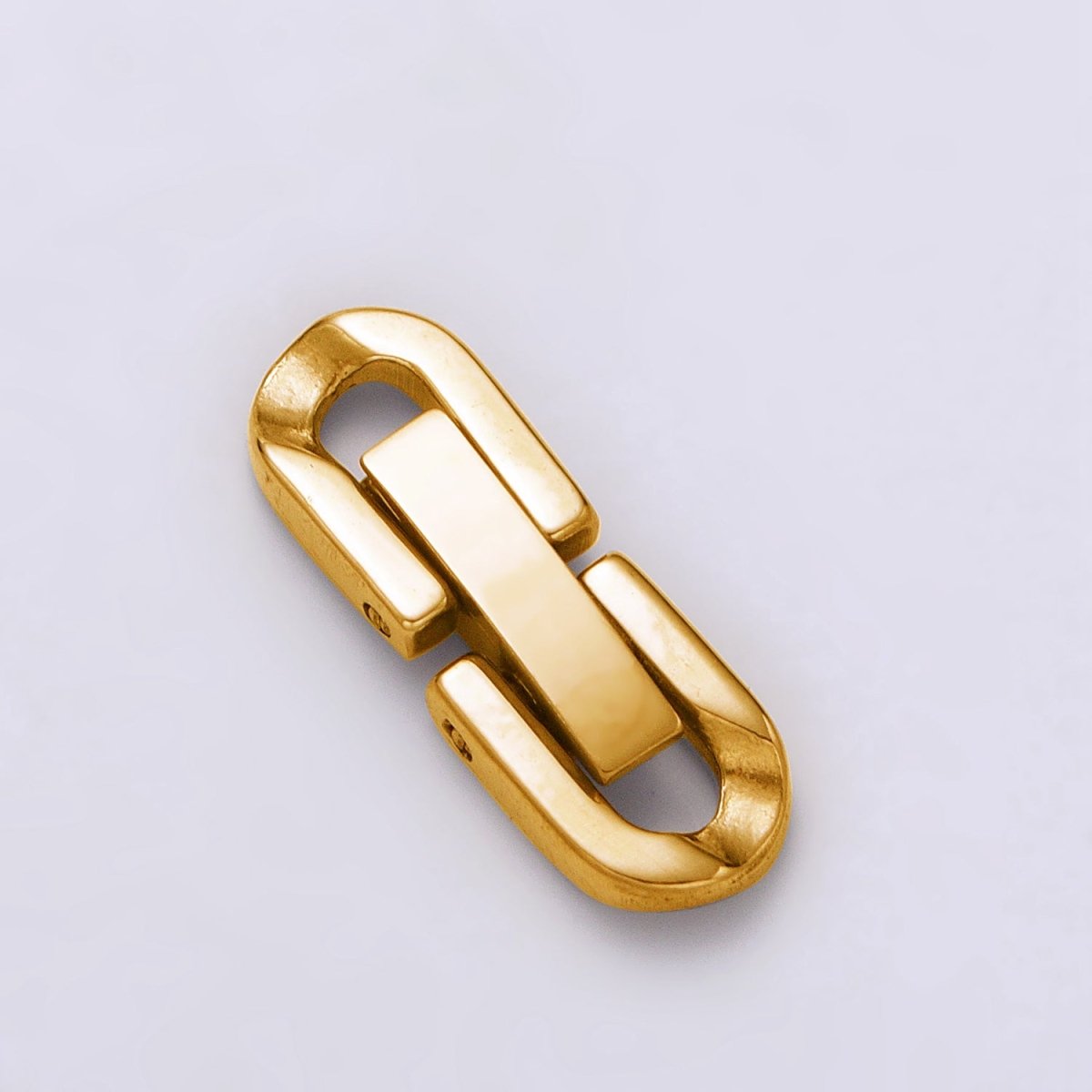 Dainty Stainless Steel Fold Over Clasps Extender Clasp Closure Gold End Caps for Necklace Bracelet Jewelry Component Handmade Supply Z-320 Z-321 - DLUXCA