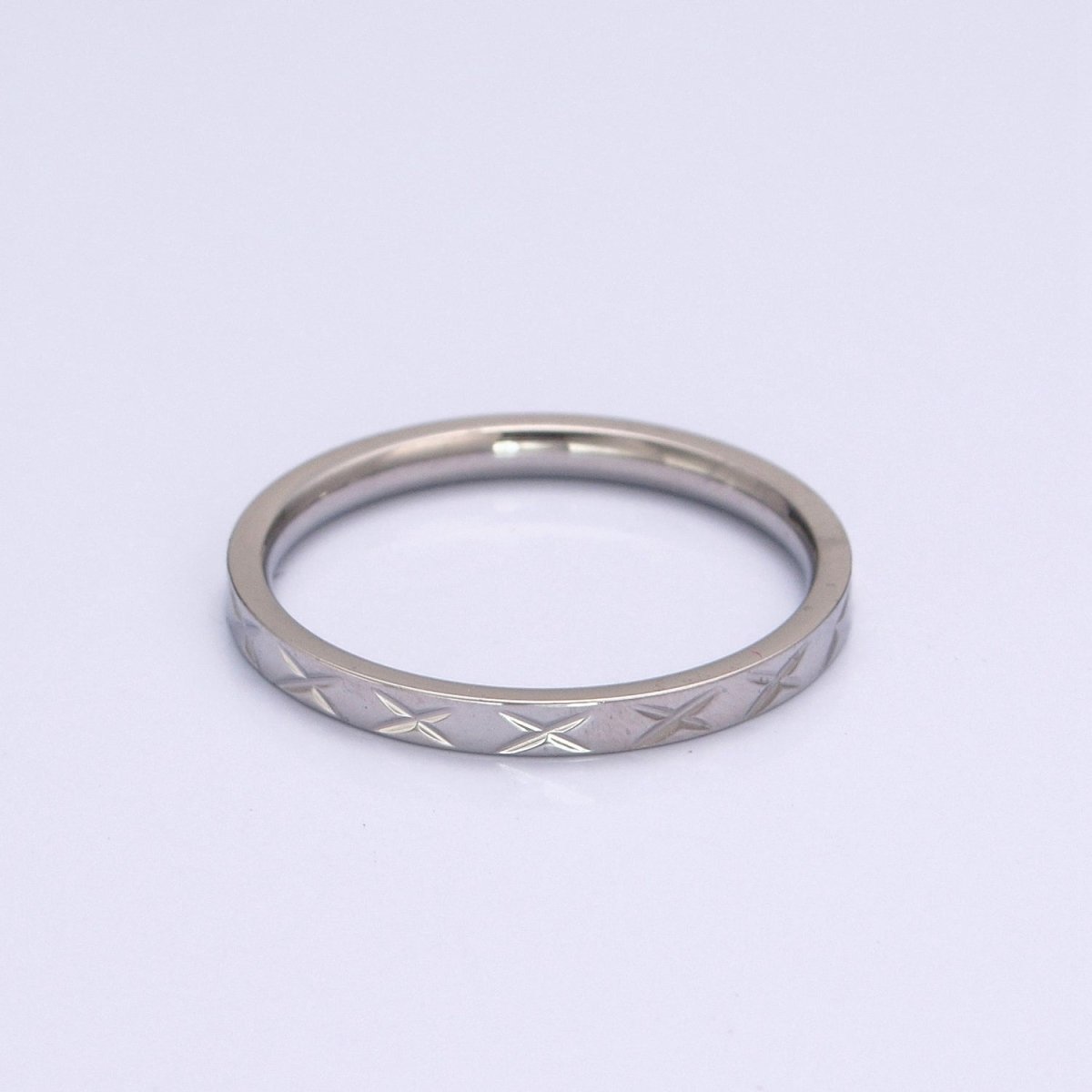 Dainty Star Gold Ring X Silver Stainless Steel Ring Minimalist Jewelry O-804 O-805 - DLUXCA