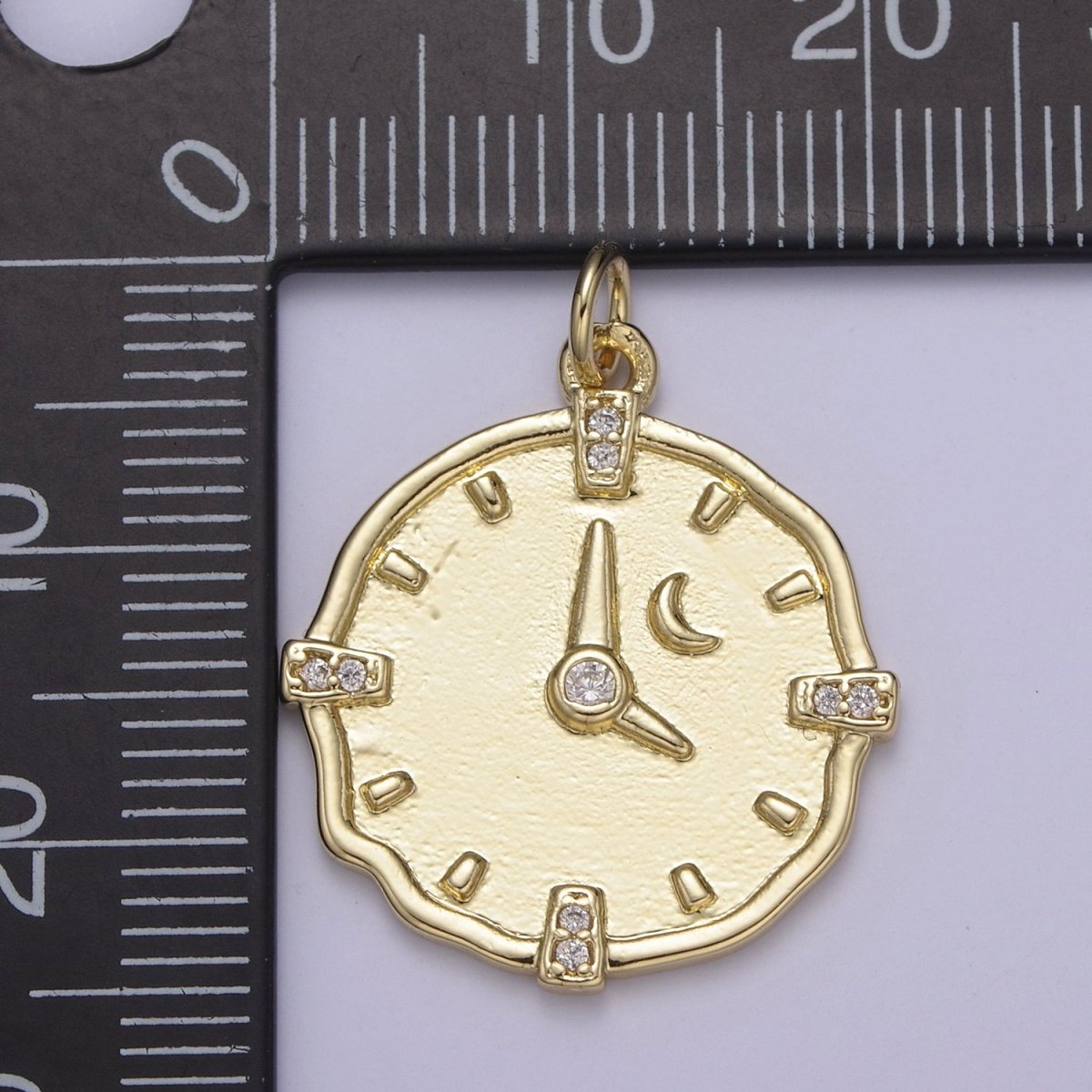 Dainty Watch Charms, Time Clock Charm,Gold Filled Necklace, Bracelet, Earring Charms Pendant, DIY Jewelry Findings, Bulk, Wholesale N-687 - DLUXCA