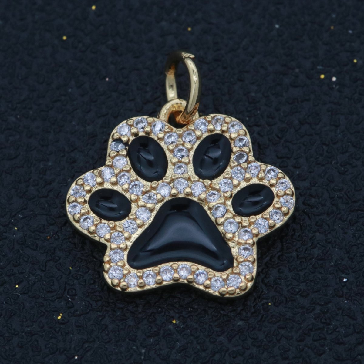 Dog Paw Gold Filled Charms M-648 - M-657 - DLUXCA