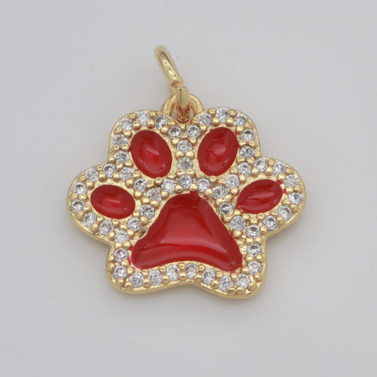 Dog Paw Gold Filled Charms M-648 - M-657 - DLUXCA