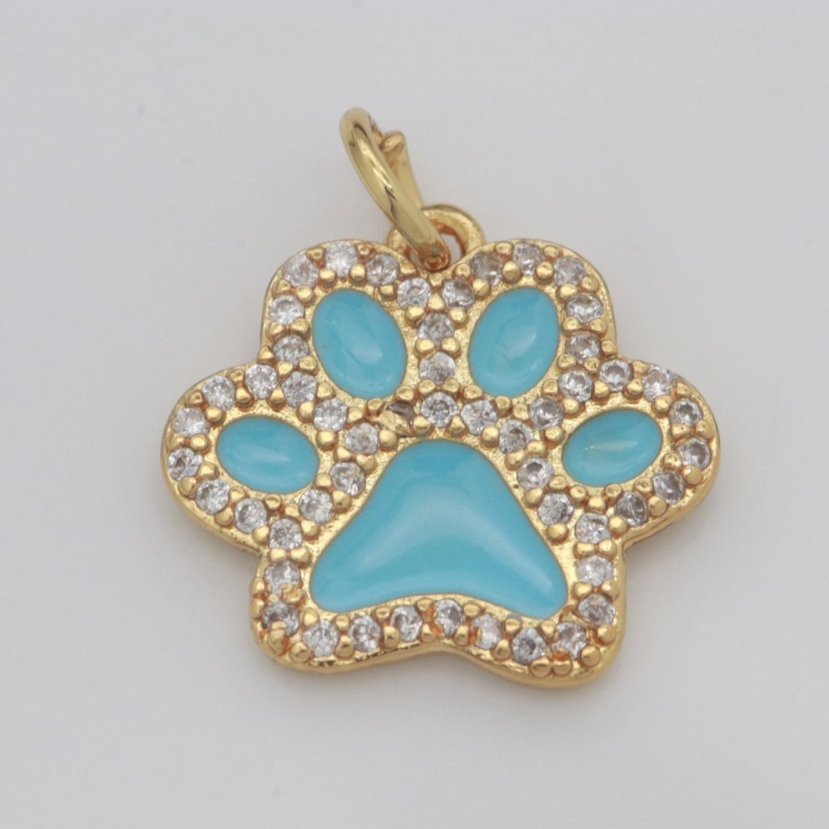 Dog Paw Gold Filled Charms M-648 - M-657 - DLUXCA