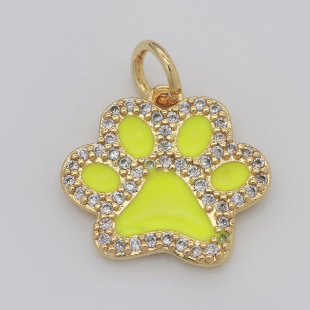 Dog Paw Gold Filled Charms M-648 - M-657 - DLUXCA