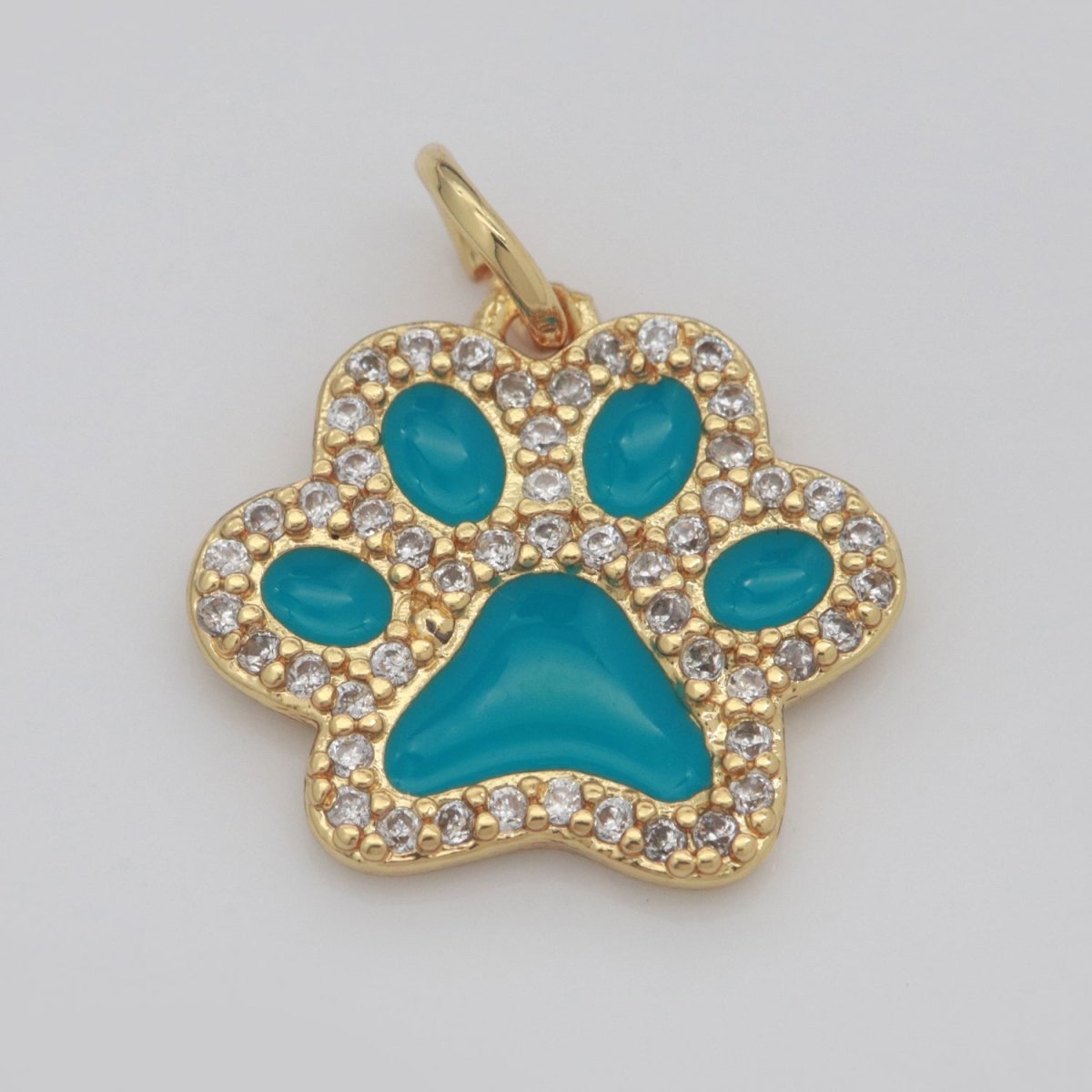 Dog Paw Gold Filled Charms M-648 - M-657 - DLUXCA