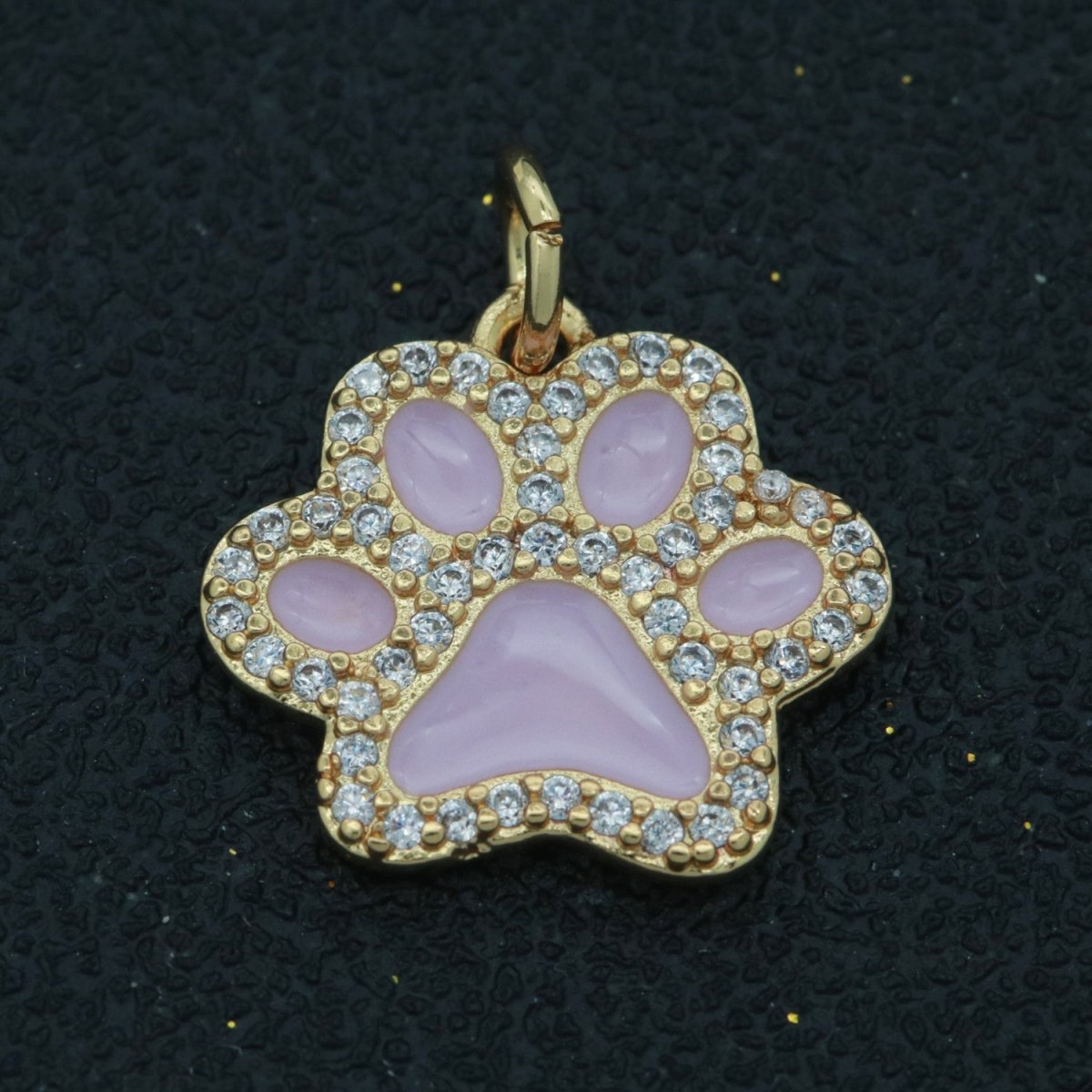 Dog Paw Gold Filled Charms M-648 - M-657 - DLUXCA