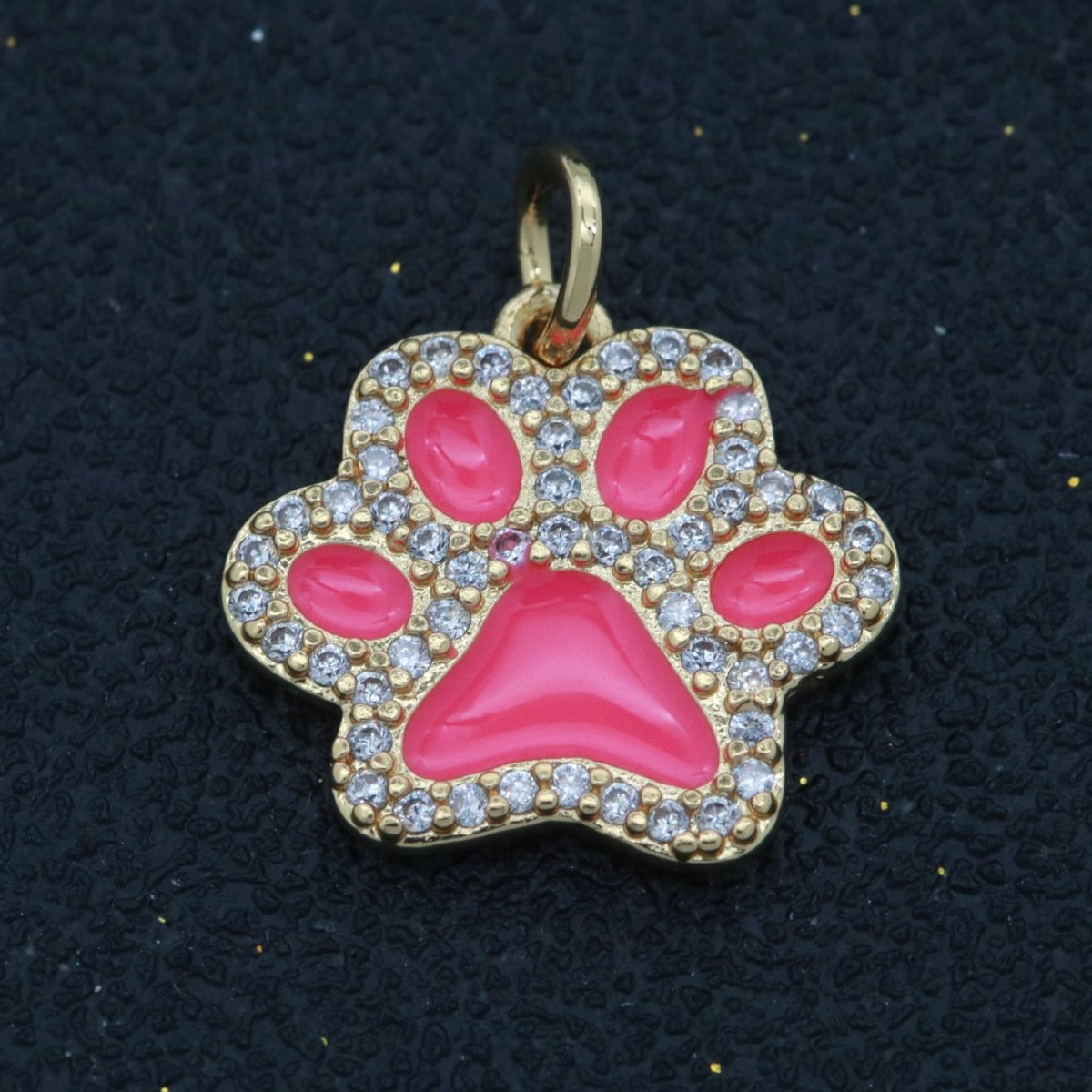 Dog Paw Gold Filled Charms M-648 - M-657 - DLUXCA