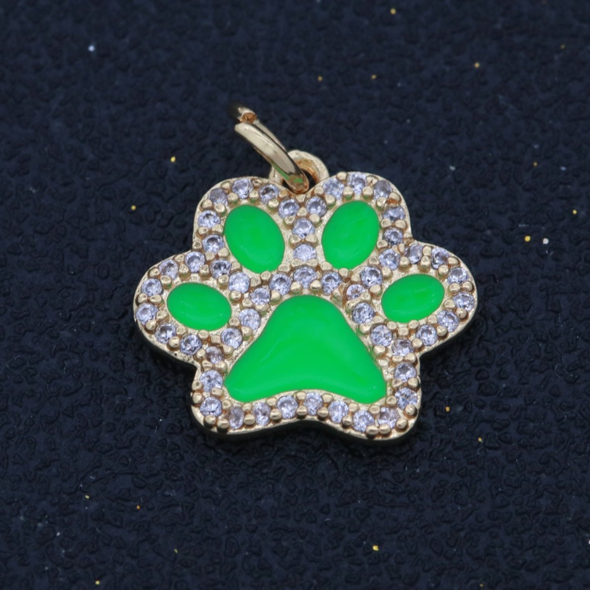 Dog Paw Gold Filled Charms M-648 - M-657 - DLUXCA