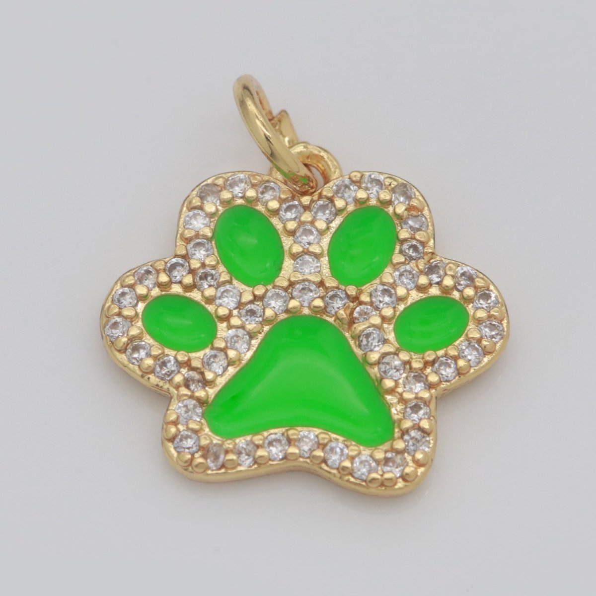 Dog Paw Gold Filled Charms M-648 - M-657 - DLUXCA