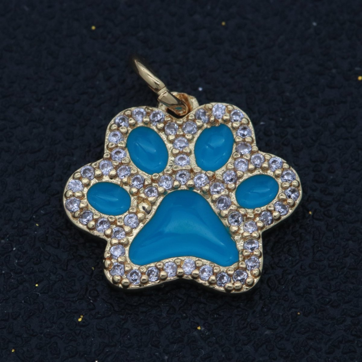 Dog Paw Gold Filled Charms M-648 - M-657 - DLUXCA