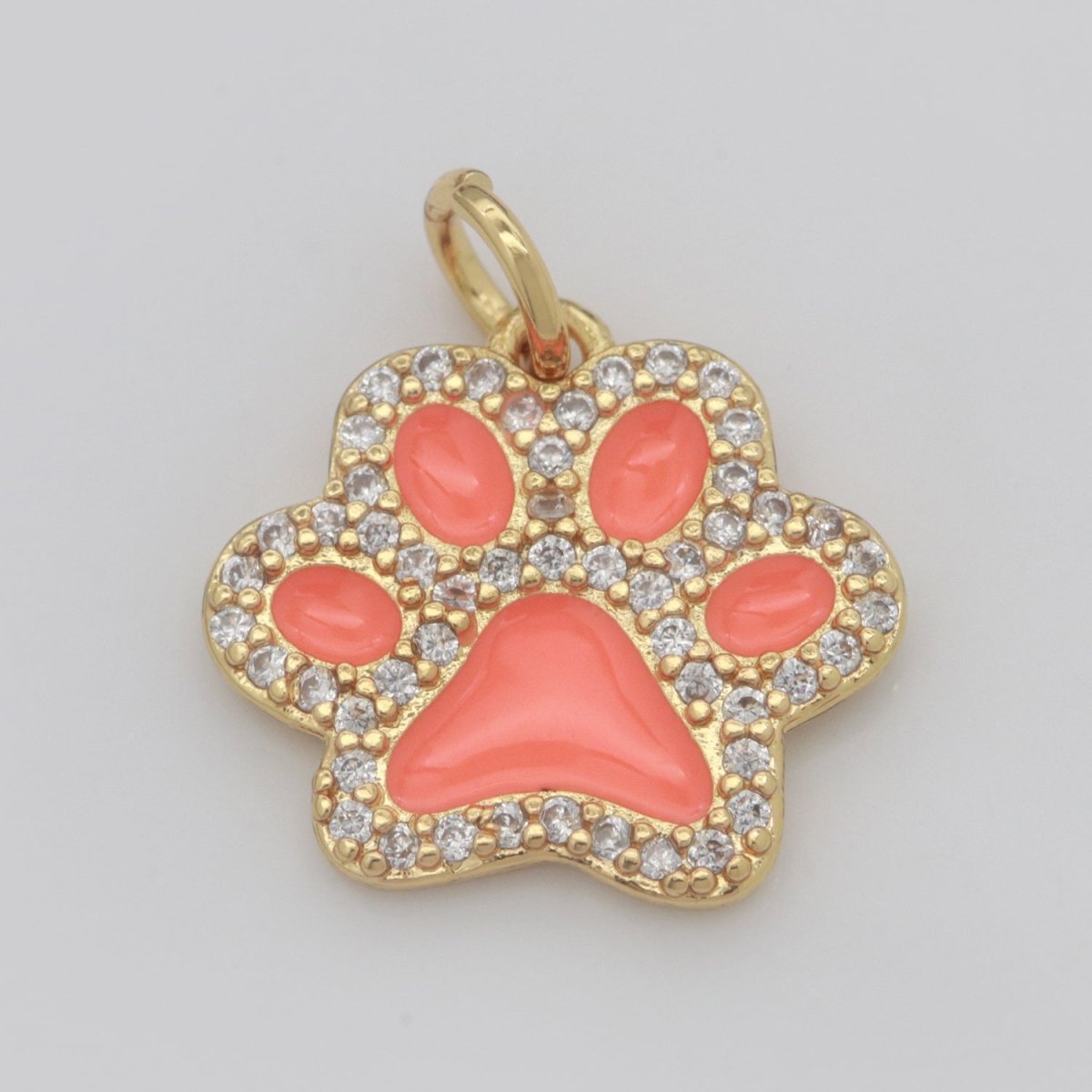 Dog Paw Gold Filled Charms M-648 - M-657 - DLUXCA