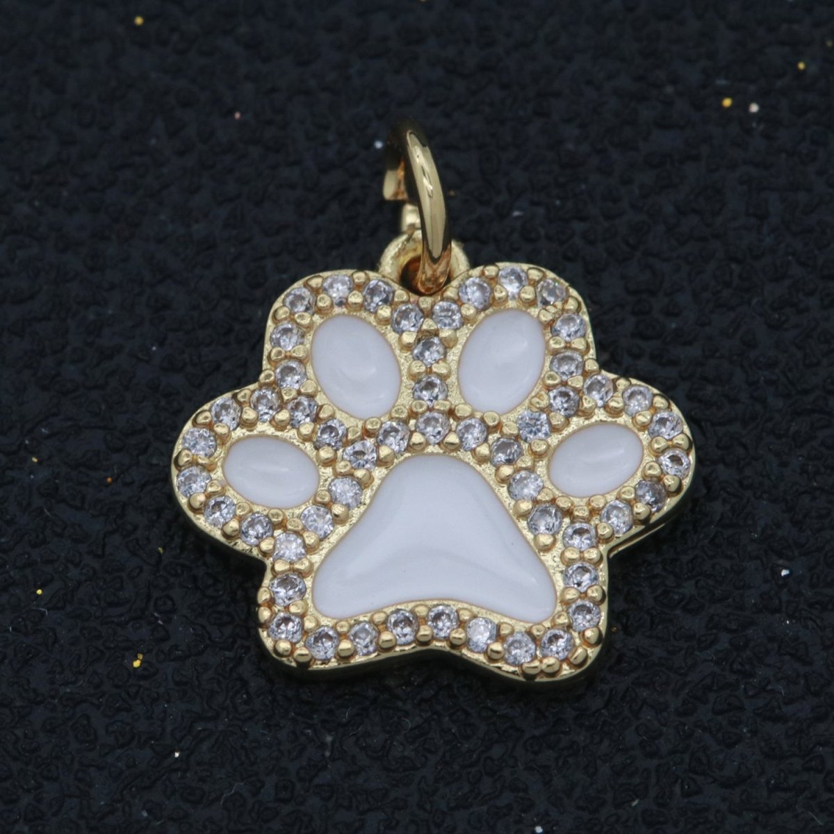 Dog Paw Gold Filled Charms M-648 - M-657 - DLUXCA