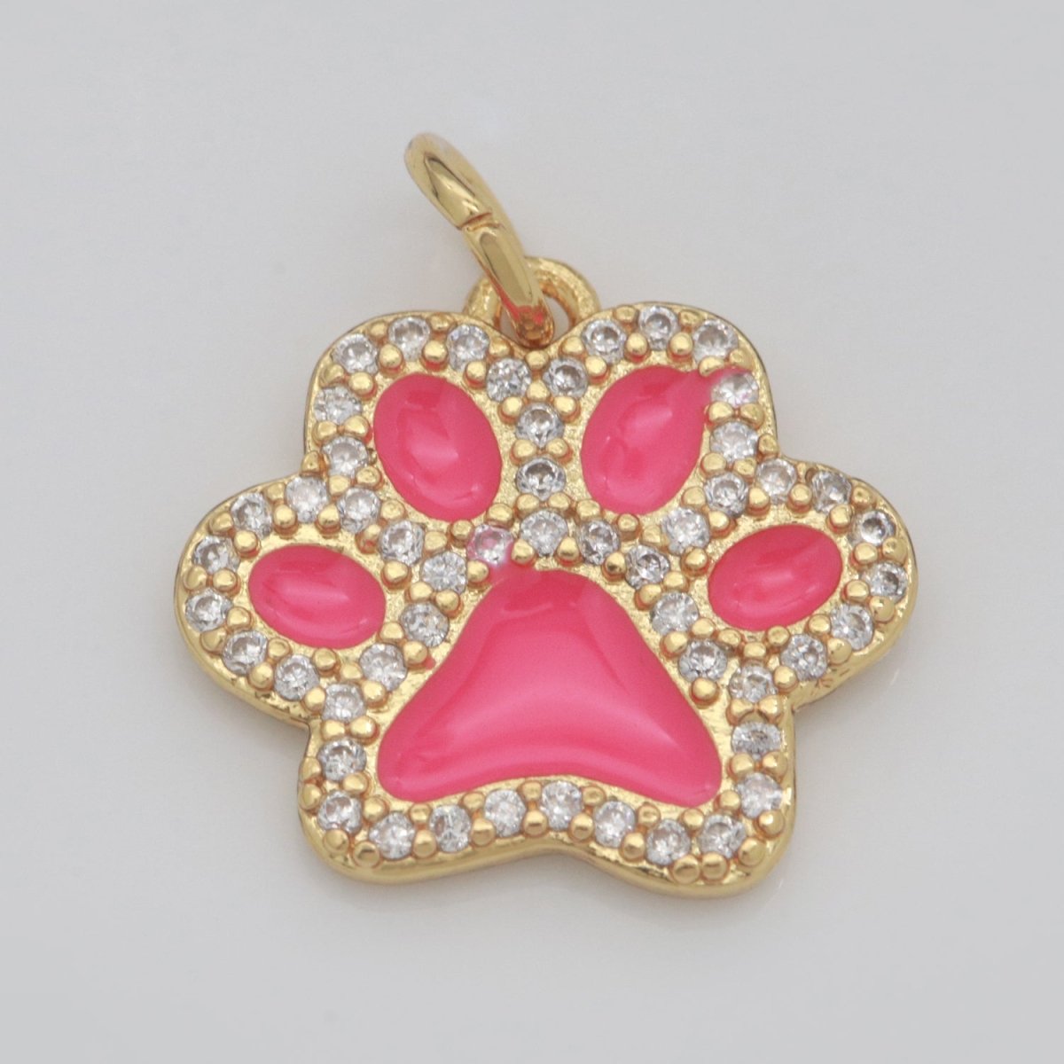 Dog Paw Gold Filled Charms M-648 - M-657 - DLUXCA