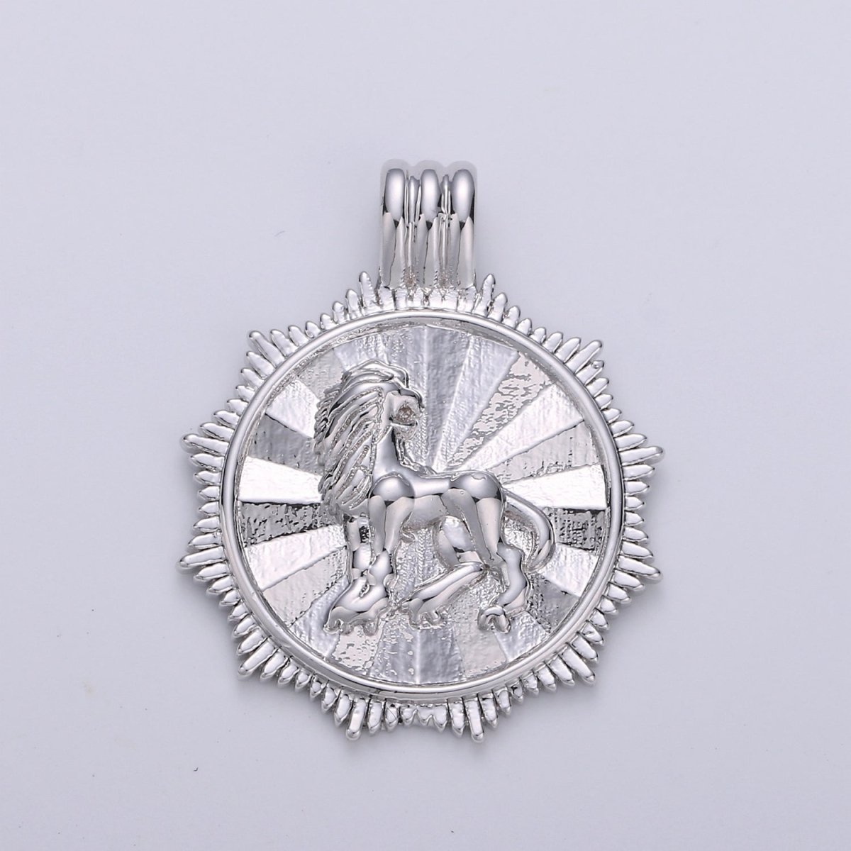 Double Sided Silver Zodiac Horoscope Sign Constellation Medallion Pendant Charm Coin Charm for Necklace Jewelry Making A-404-A-415 - DLUXCA