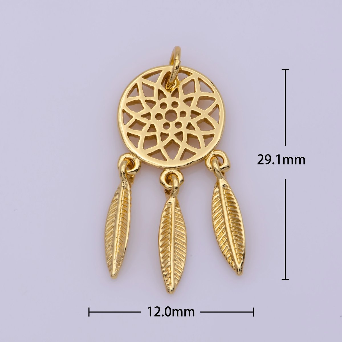 Dream Catcher Charms Gold Silver Bohemian Boho Dreamcatcher Charm Dangle Jewelry Making for Necklace Earring N-196 N-197 - DLUXCA