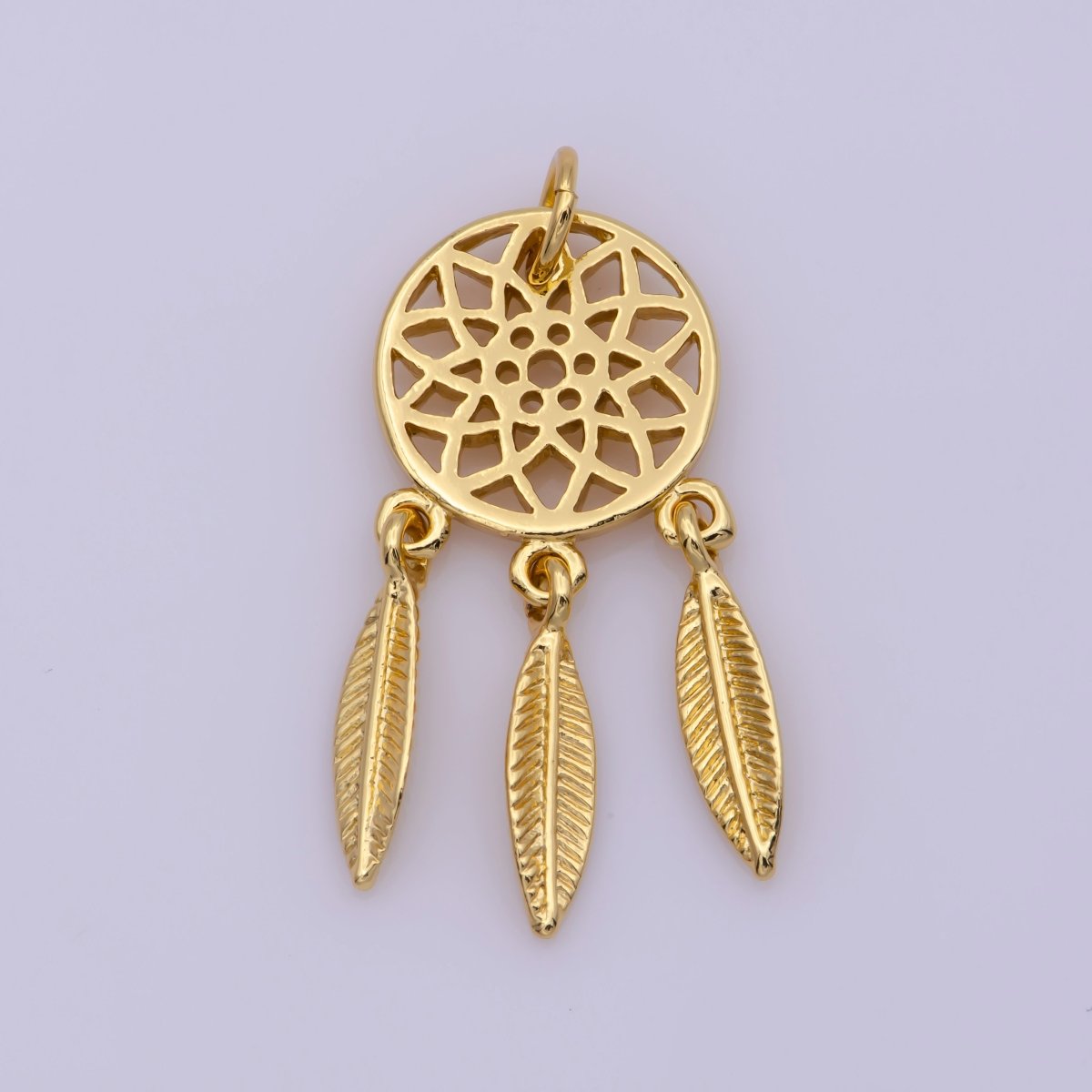 Dream Catcher Charms Gold Silver Bohemian Boho Dreamcatcher Charm Dangle Jewelry Making for Necklace Earring N-196 N-197 - DLUXCA