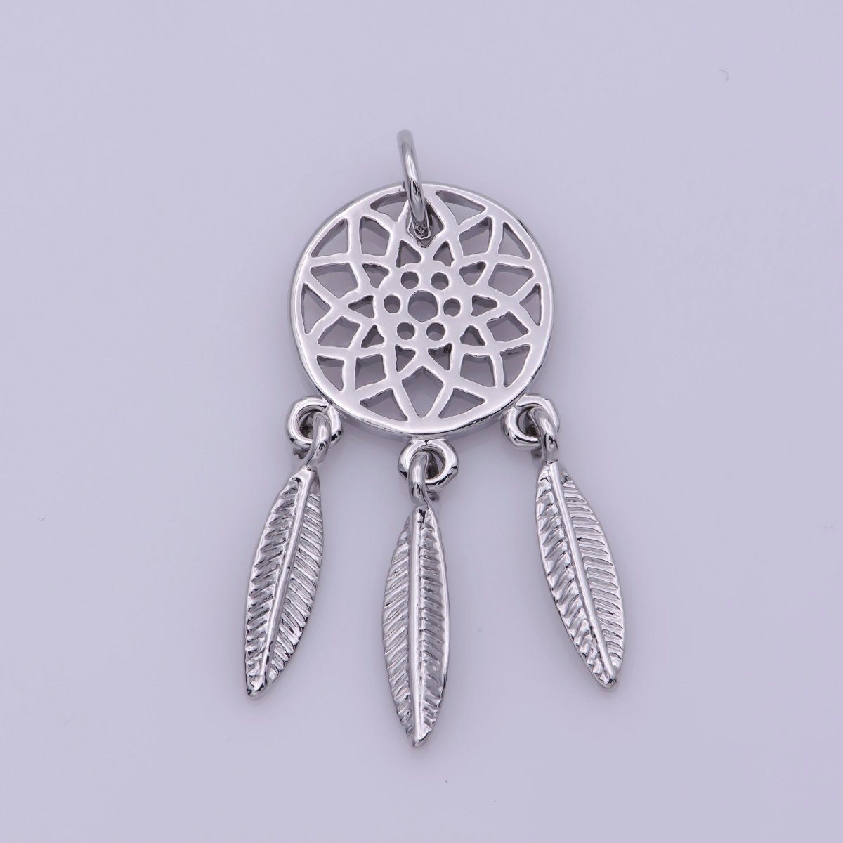 Dream Catcher Charms Gold Silver Bohemian Boho Dreamcatcher Charm Dangle Jewelry Making for Necklace Earring N-196 N-197 - DLUXCA