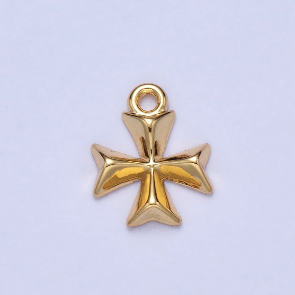 Edged Square Religious Bolnisi Cross Charm in Gold & Silver | AC048 AC049 - DLUXCA