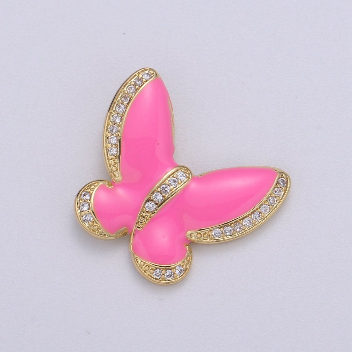 Enamel butterfly charm necklace Dainty Mariposa Charm Pendant for bracelet Jewelry Making Supply Blue, Black Pink Red White Evil Eye H-755 H-781 H-783 H-825 H-827 H-833 H-839 - DLUXCA