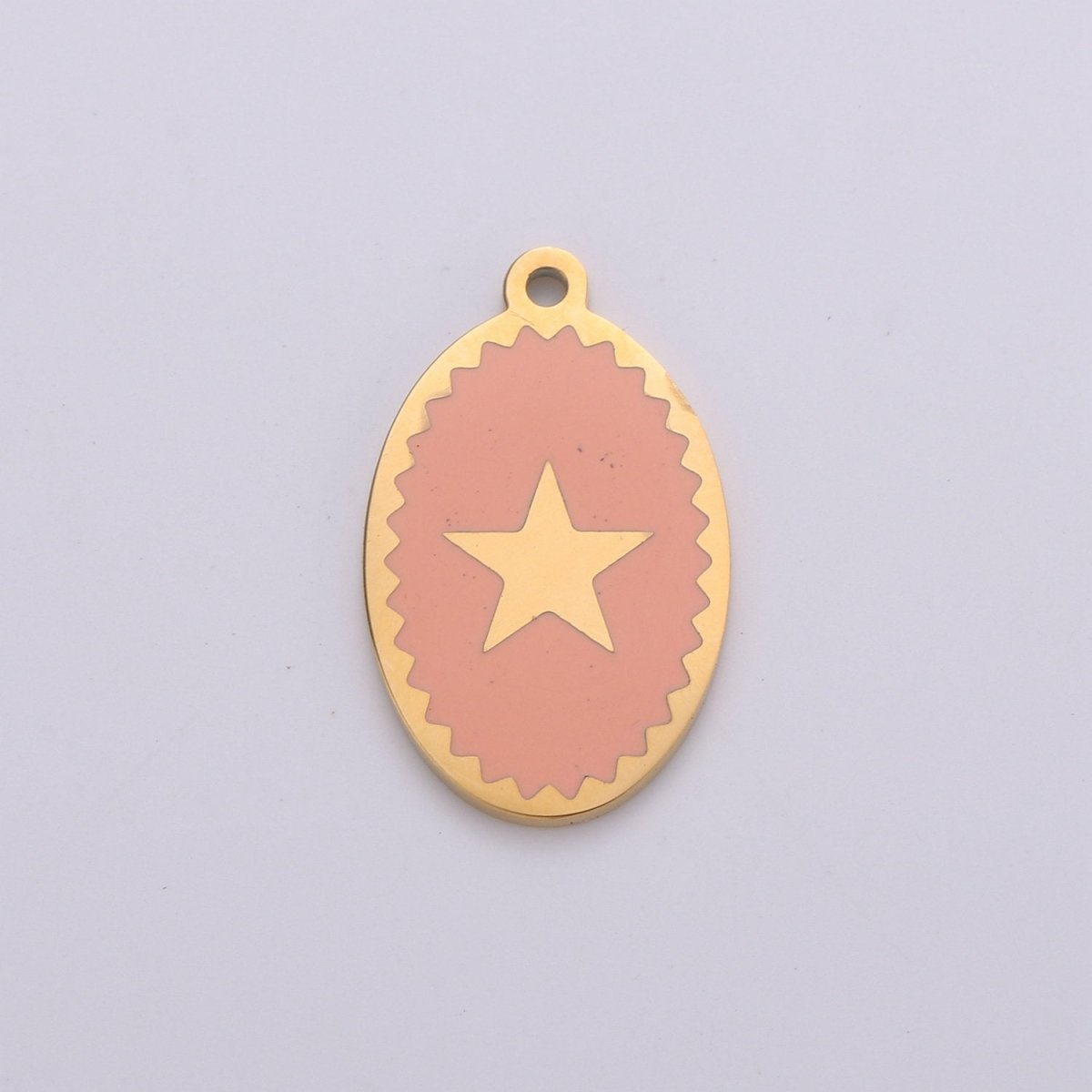Enamel Star Charm 24k Gold Filled Star Charm Pink Teal black White Enamel Star Celestial Jewelry Minimalist Necklace Bracelet Component E688-E-691 - DLUXCA