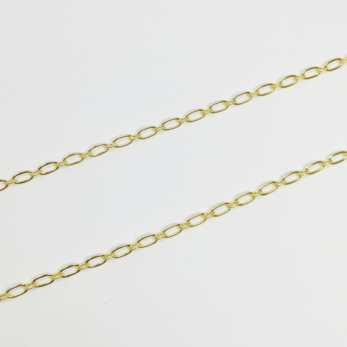 Figaro Long and short fancy 24K Gold Filled Chain By Yard, Wholesale Bulk Roll Chain For Jewelry Making, Width 4.9mm | ROLL-368 ROLL-401 Clearance Pricing - DLUXCA