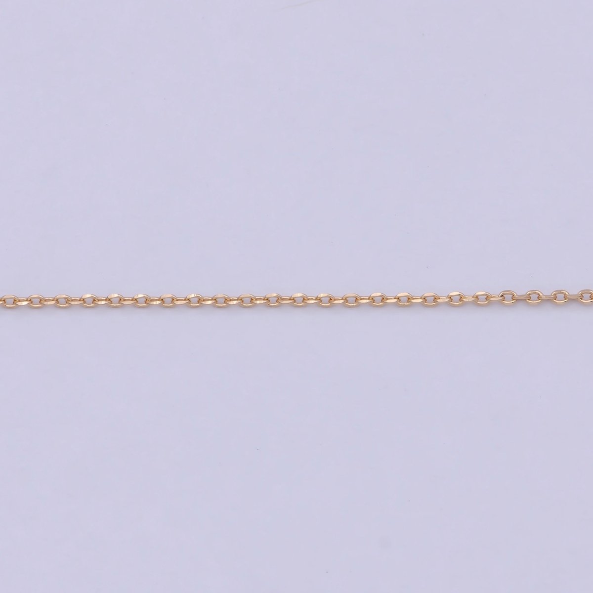 Fine 18K Gold Filled Cable Chain Necklace Link chain necklace 17.5 inch Ready to Wear | WA-758 Clearance Pricing - DLUXCA