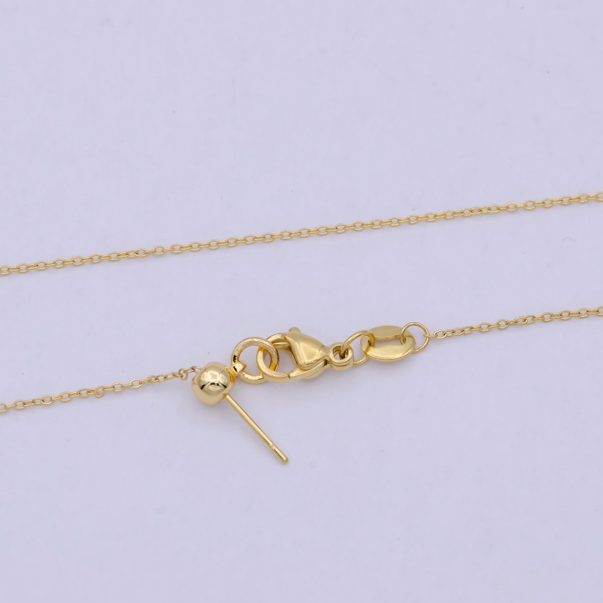 Fine Cable Chain 24K Gold Filled Adjustable Necklace | WA-793 Clearance Pricing - DLUXCA
