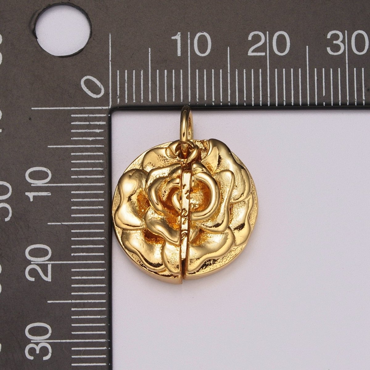 Flower Locket Charm Necklace Encouraging Word Pendant Necklace Engraved Jewelry M-834 - M-837 - DLUXCA
