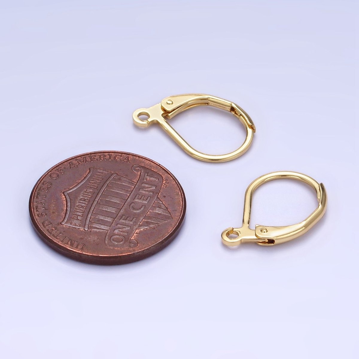 French Lever Back Earrings Supply with Loop Lever Back Earring Findings for Earring Making Supply Z-759 - DLUXCA
