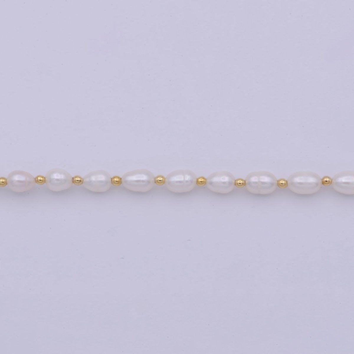 Freshwater Pearl Choker Necklace | Small Dainty Pearl Necklace 16.5 inch + 2 inch extender | WA-509 - DLUXCA
