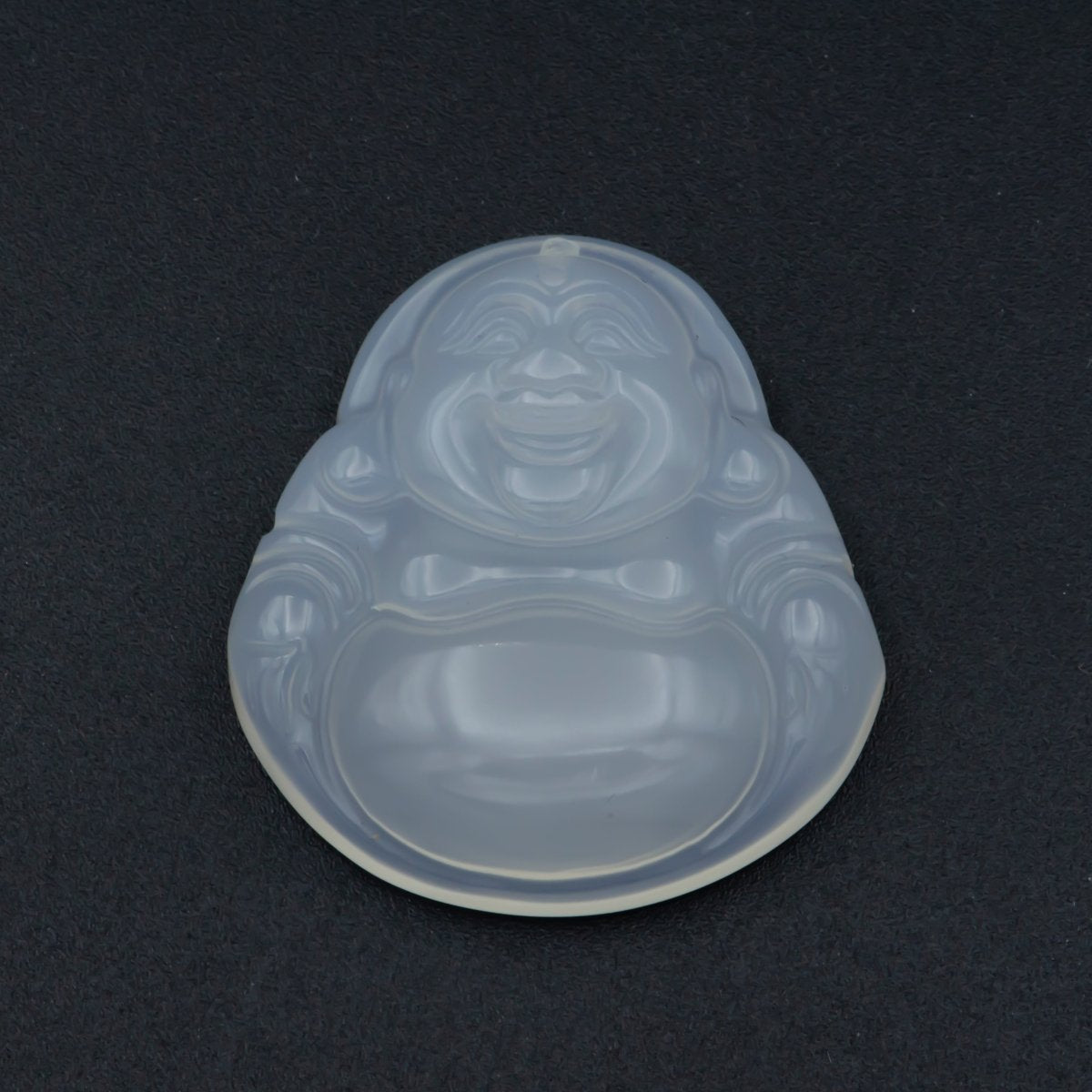 Genuine Happy Buddha Bead White Jade beads O-257 - DLUXCA