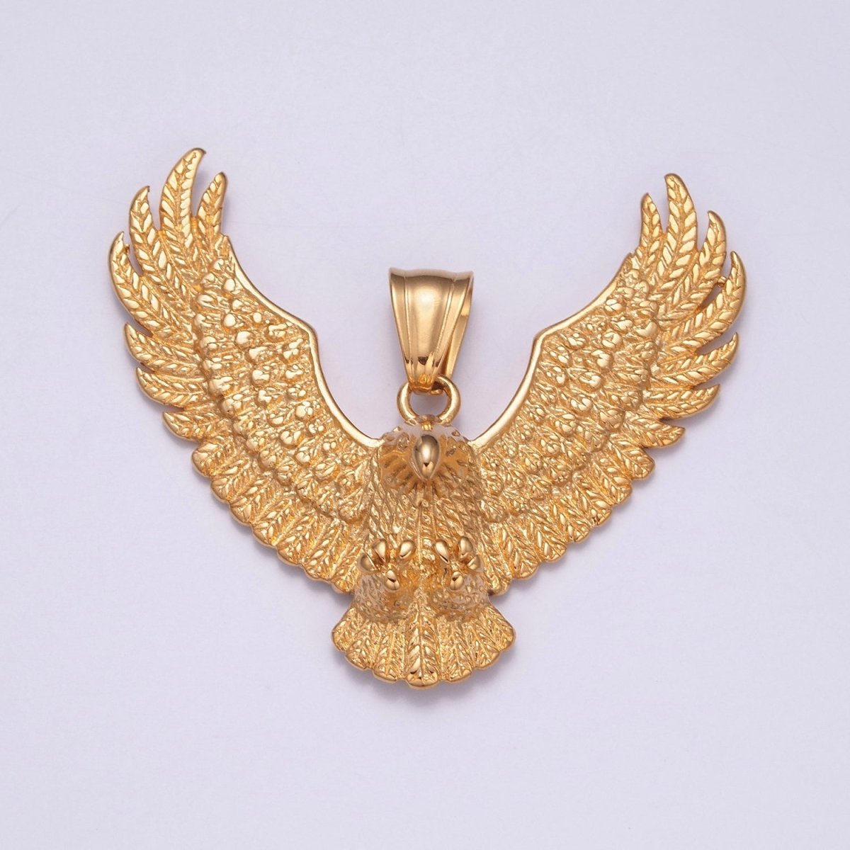 Gold / Antique Silver Eagle Necklace Pendant For Men American