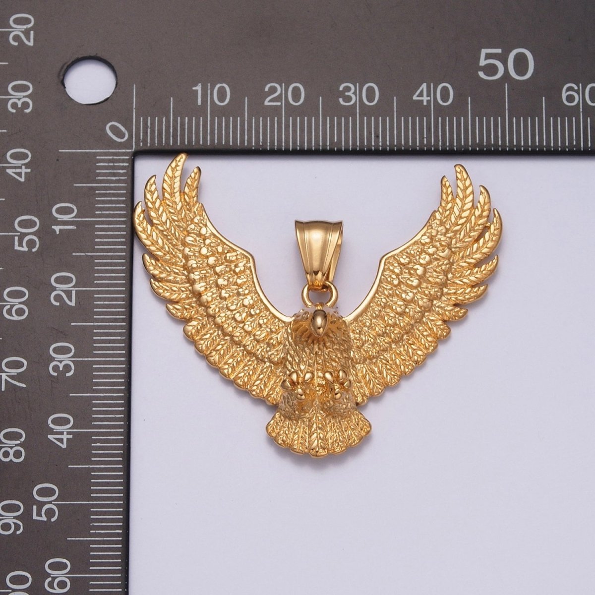 Gold / Antique Silver Eagle Necklace Pendant For Men American Eagle Pendant Men Women Big Bold Eagle Jewelry X-633 X-634 - DLUXCA