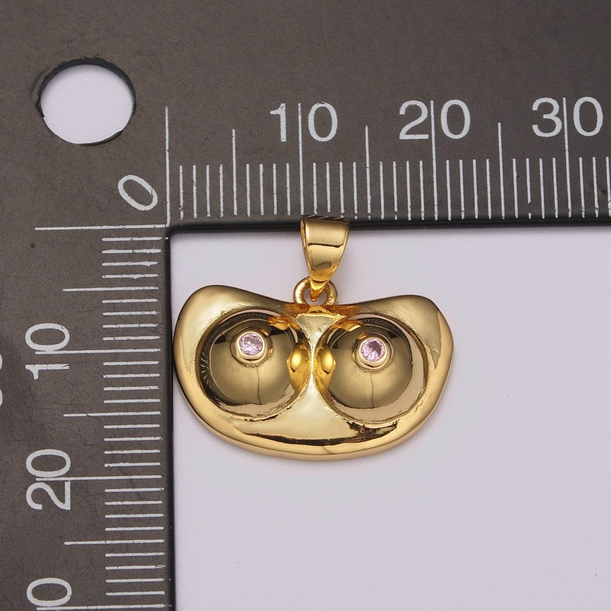 Gold Boob Charm | Silver Breast Pendants | Feminist Jewelry Making Supply | Gold Breast Necklace Pendant N-1414 N-1415 - DLUXCA