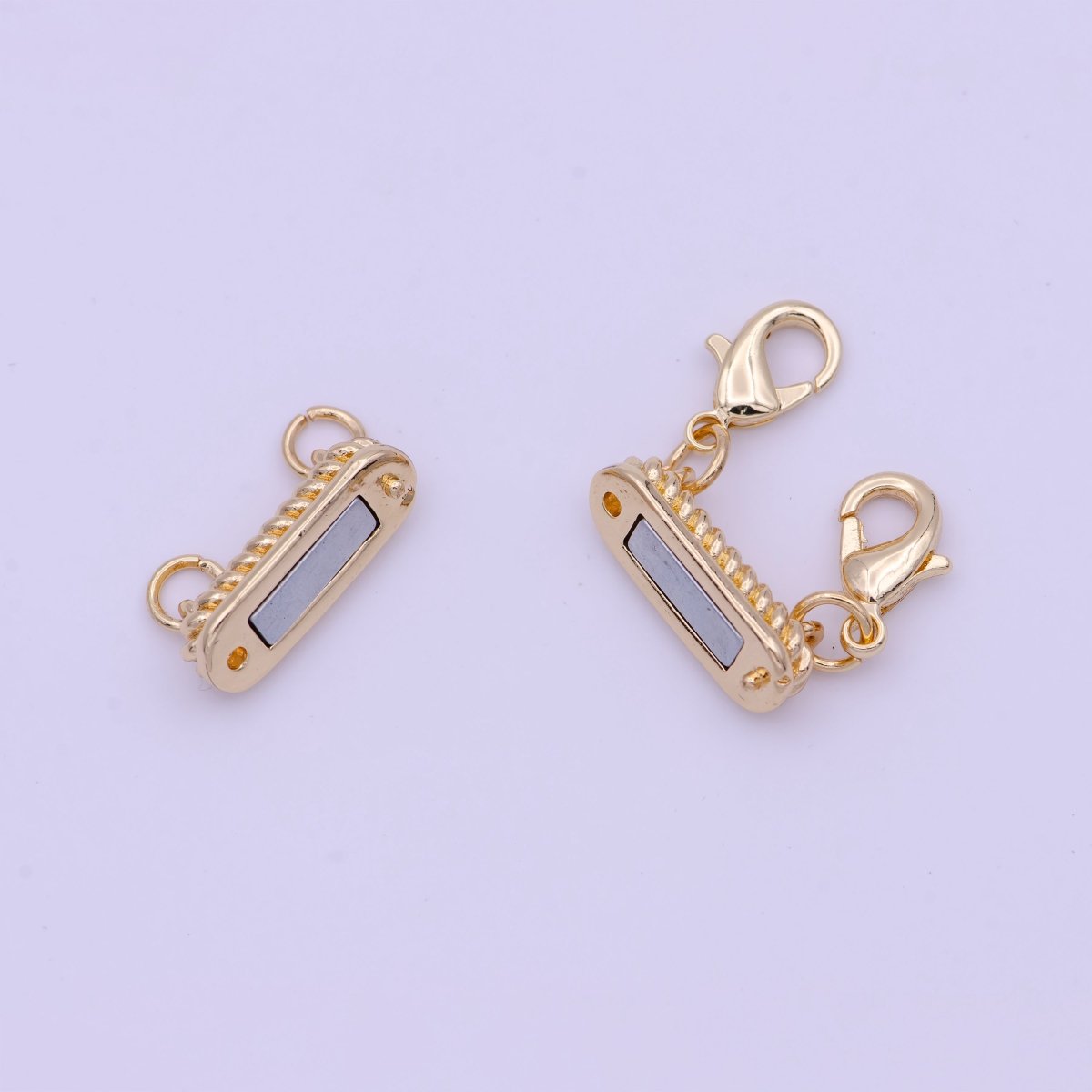 Gold Braided Magnetic Lobster Clasps Detangler Jewelry Supply | K-082 K-292 - DLUXCA