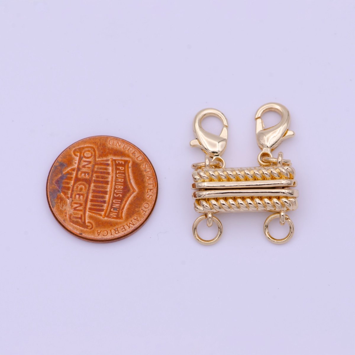 Gold Braided Magnetic Lobster Clasps Detangler Jewelry Supply | K-082 K-292 - DLUXCA