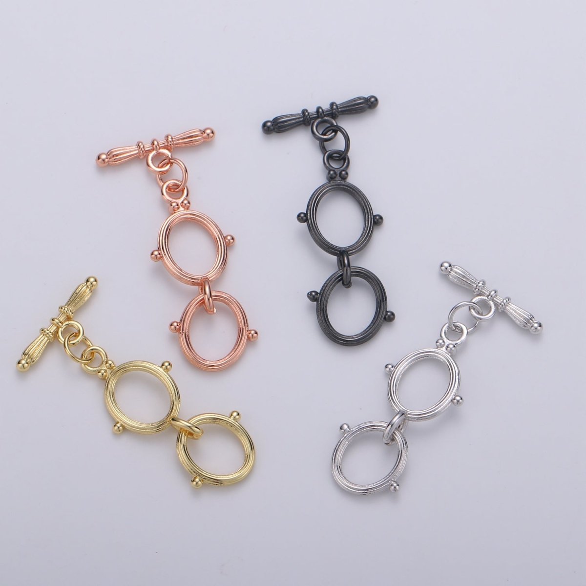 Gold Buoy Toggle Clasp with Jumpring Ship Sailor Clasp Gold Filled Toggle Clasp L-096~L-099 - DLUXCA