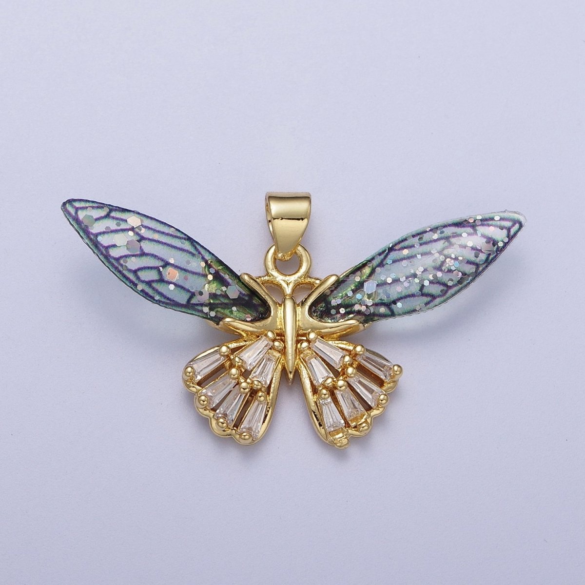 Gold Butterfly Pendant Magical Dream Mariposa Charm H-664 H-665 - DLUXCA