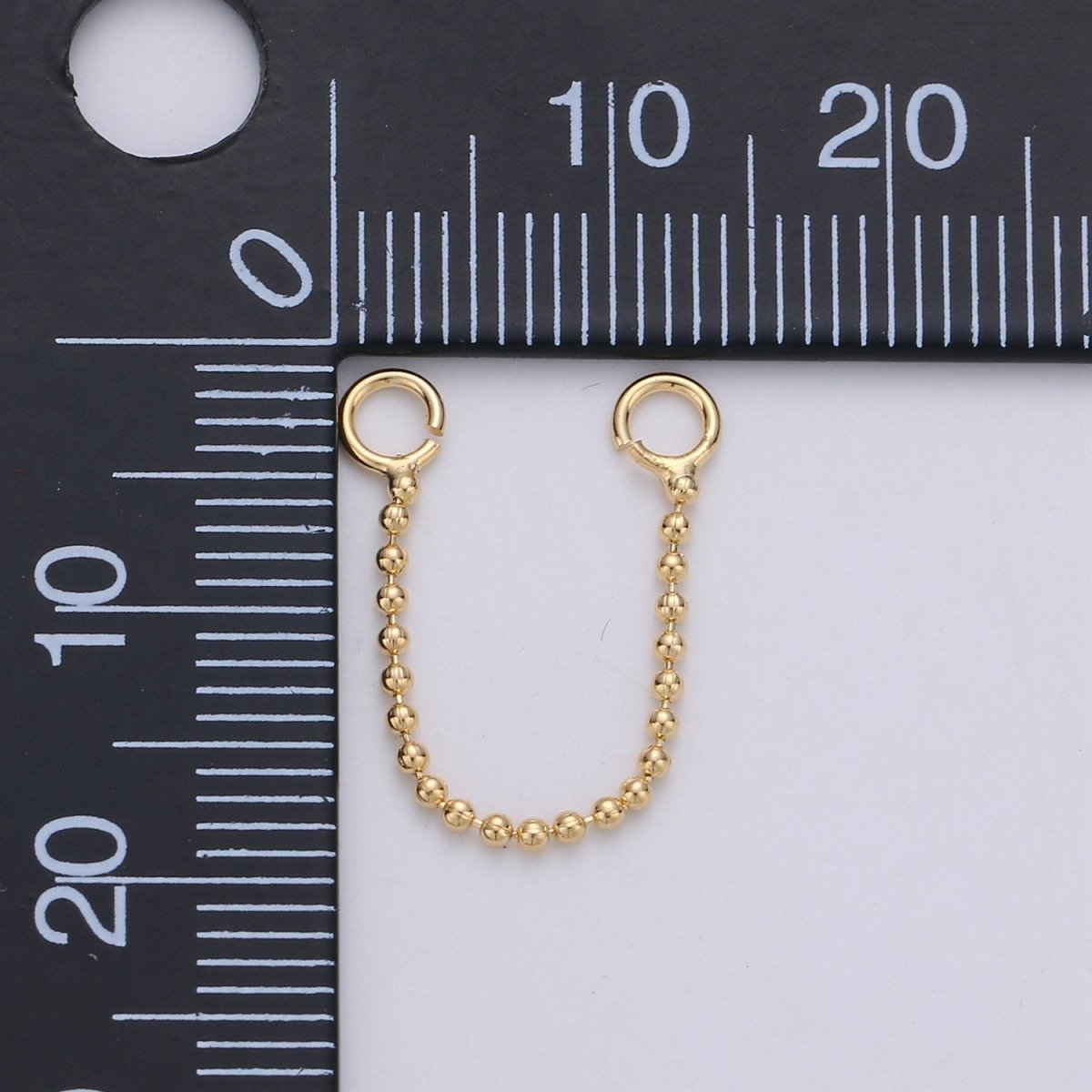 Gold Chain extender for necklace bracelet K-418 - DLUXCA