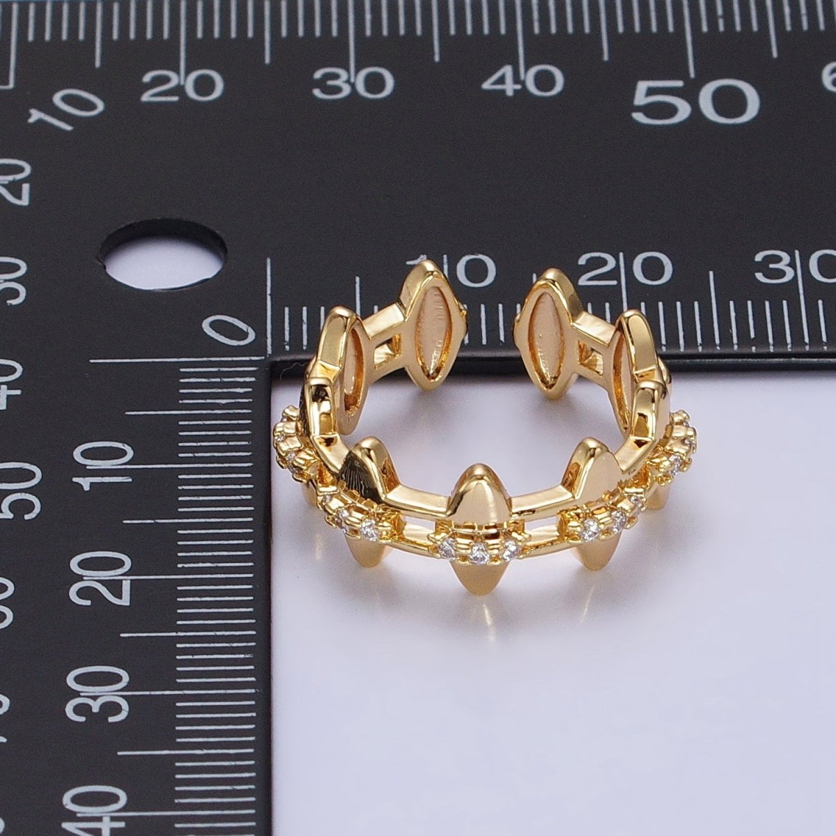 Gold Crown Band, Princess Crown Ring Silver Gold Ring, Crown Stacking Ring Geometric Jewelry O-1813 O-1814 - DLUXCA