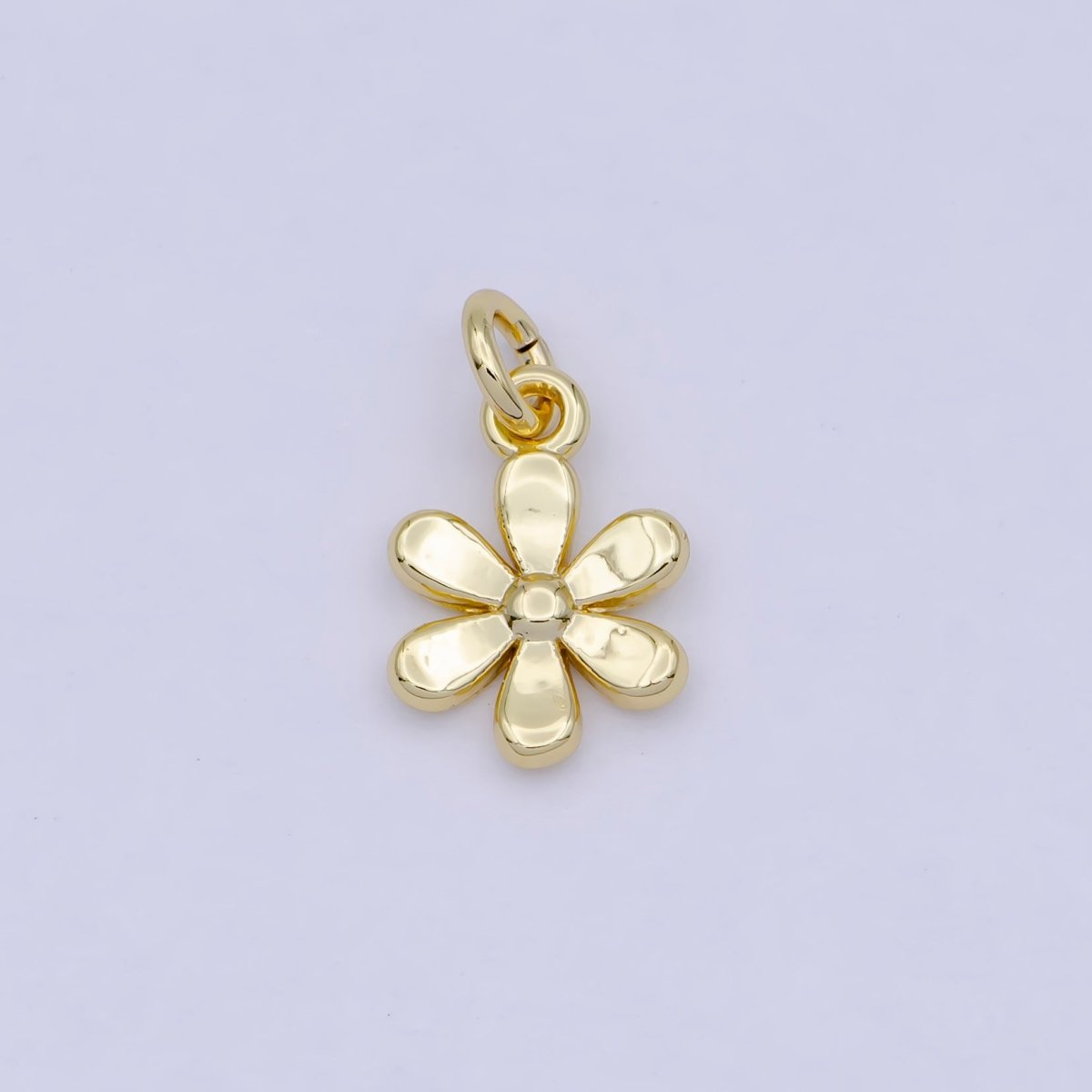 Gold Daisy Charm Flower Nature Charm For Jewelry Making Component AG-088 - DLUXCA