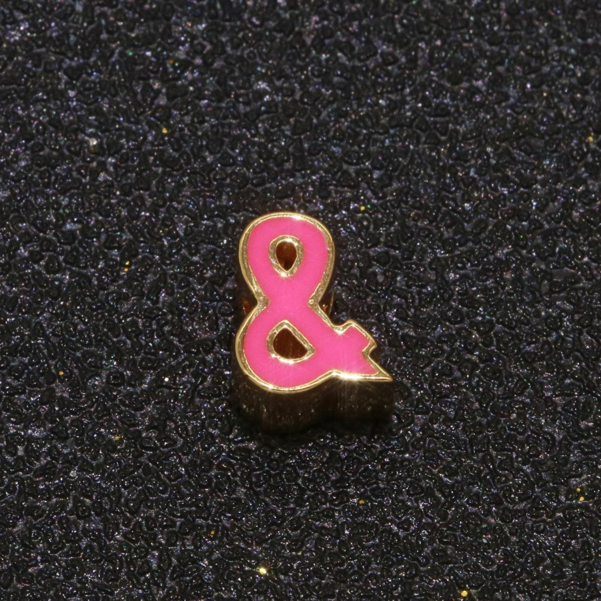 Gold Enamel Spacer Beads, Symbol Beads, Ampersand Beads Heart Star Pink Red Enamel Beads for Bracelet Necklace Component 8mm,10mm B-516 to B-527 - DLUXCA
