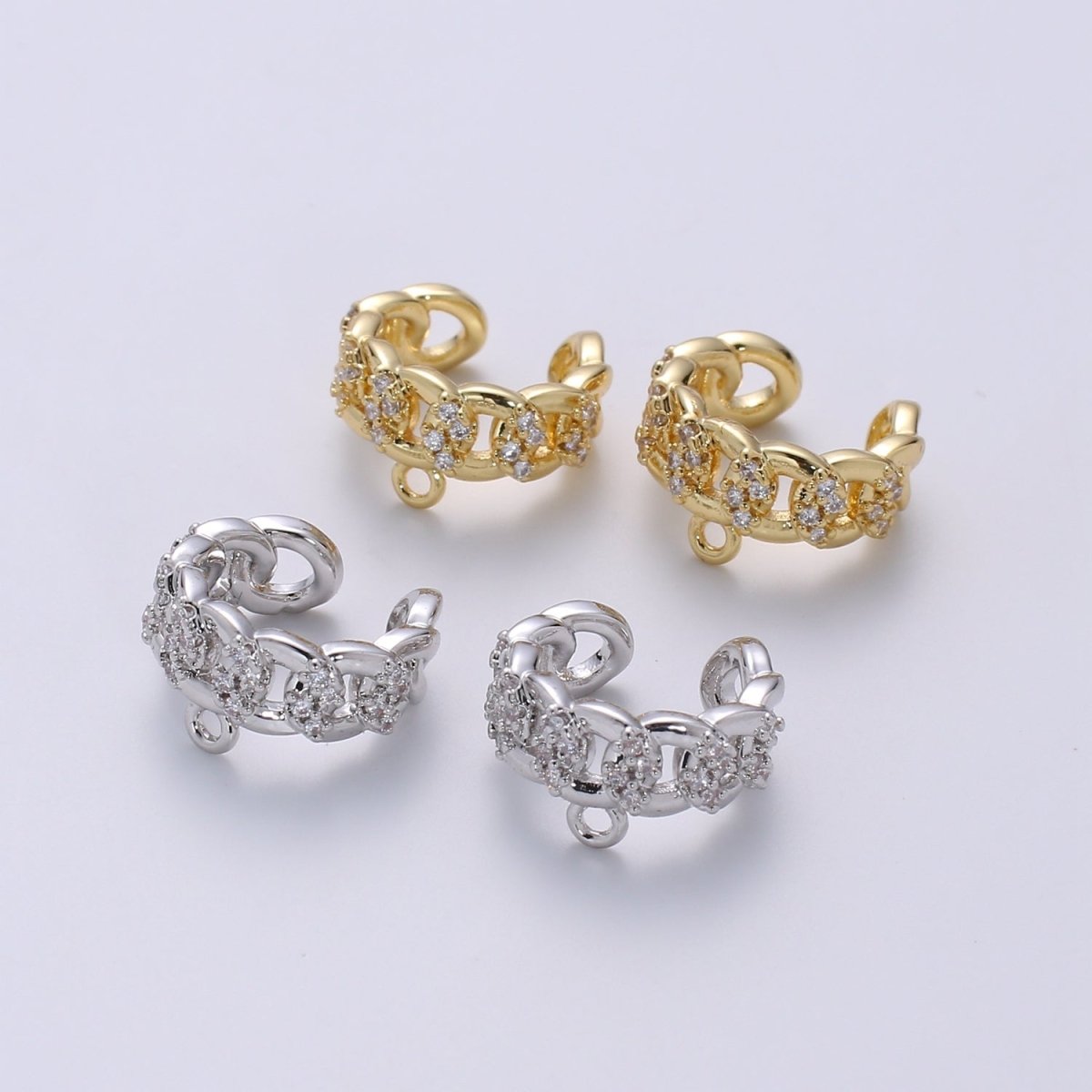 Gold Filled Chain Earcuffs For DIY Earcuffs L-289~L-290 - DLUXCA