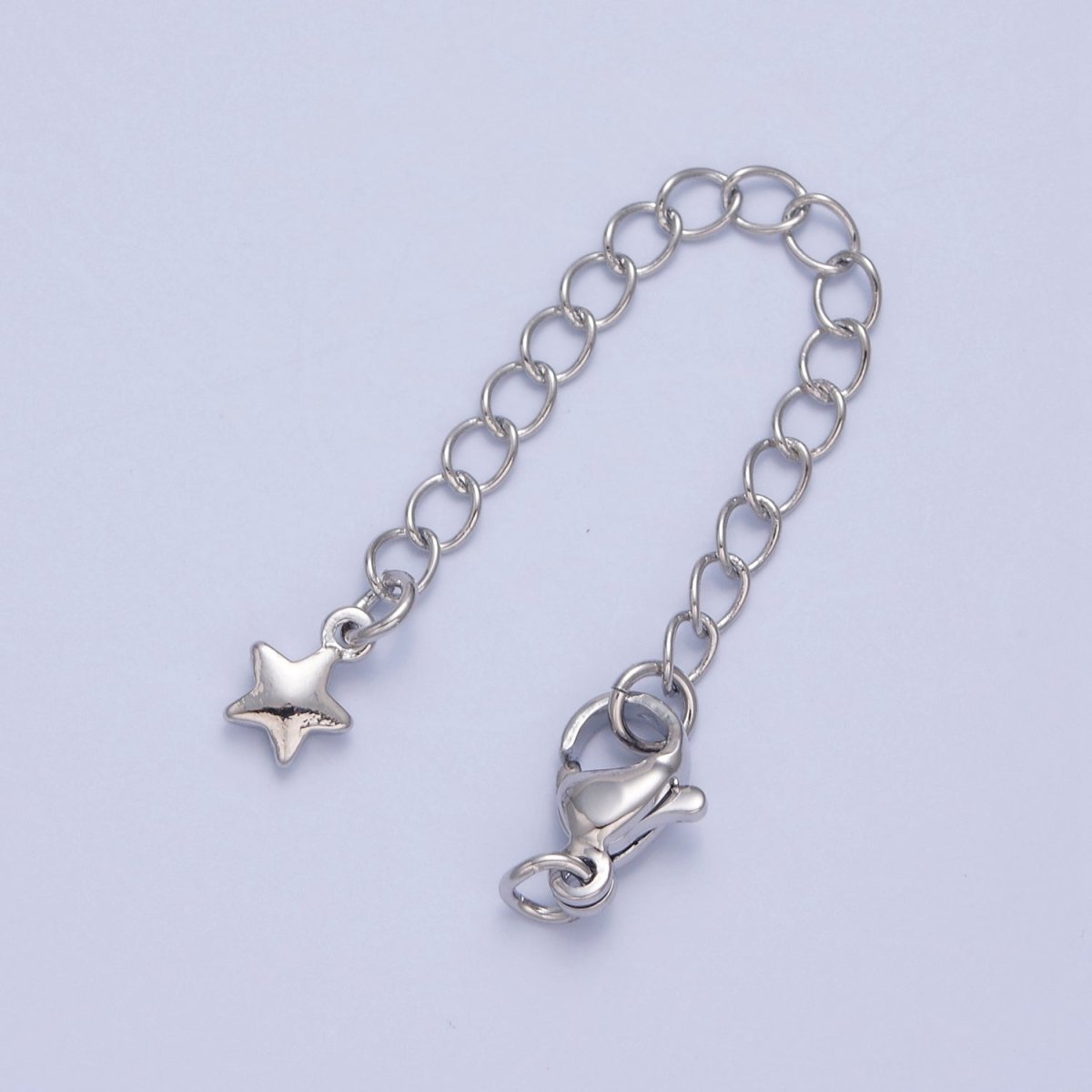 Gold Filled Chain Extender Celestial Star Lobster Clasps Closure Set Supply in Gold & Silver L-743 L-776 - DLUXCA