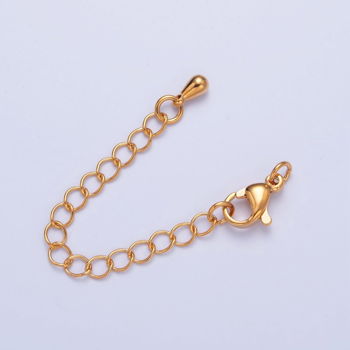Gold Filled Chain Extender Lobster Clasps Closure Set Supply in Gold & Silver L-676 L-774 - DLUXCA