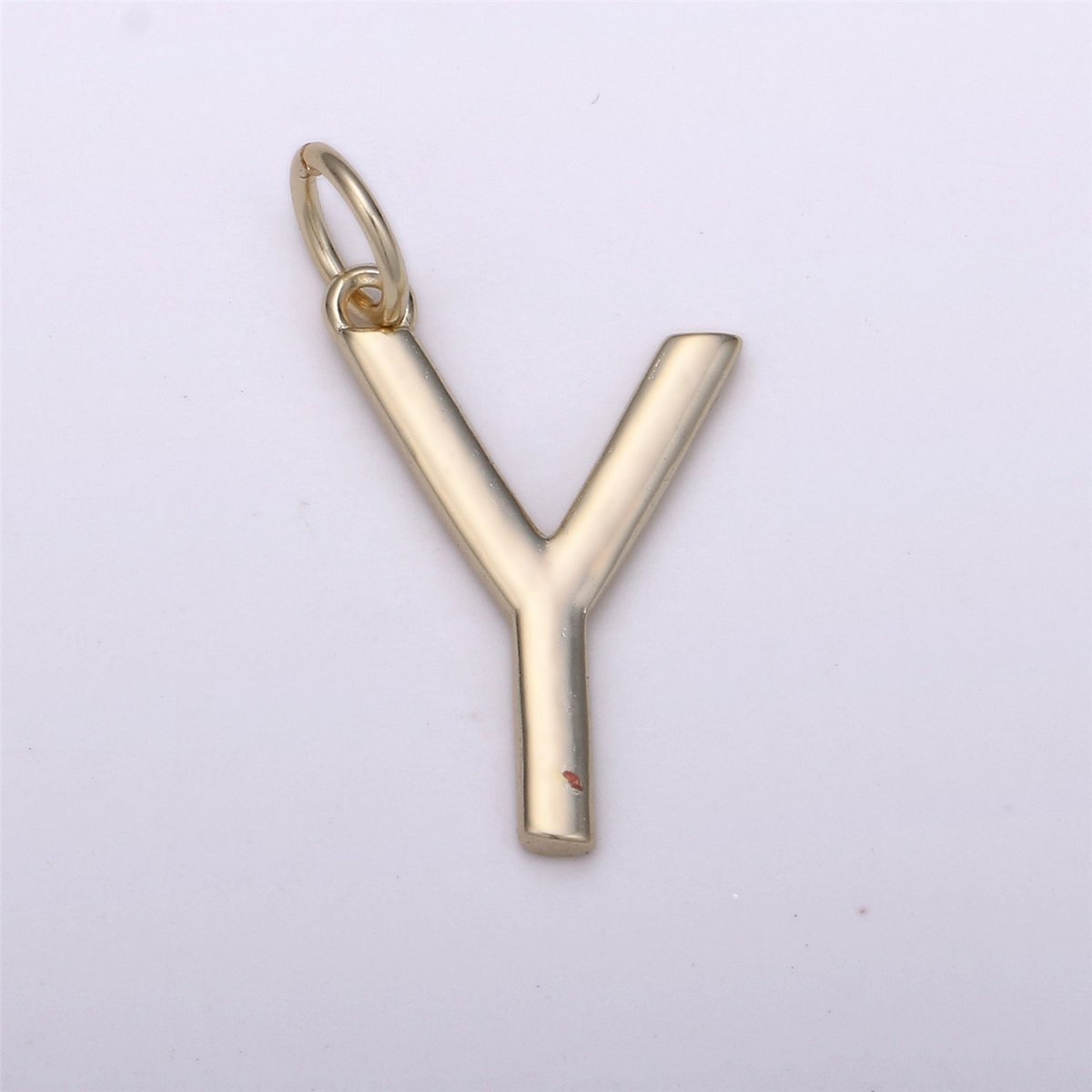 Gold Filled Coin Initial Pendant, Initial Pendant Gold Initial Charm Alphabet Charm Coin Charm Jewelry Making | A-185 to A-197 - DLUXCA